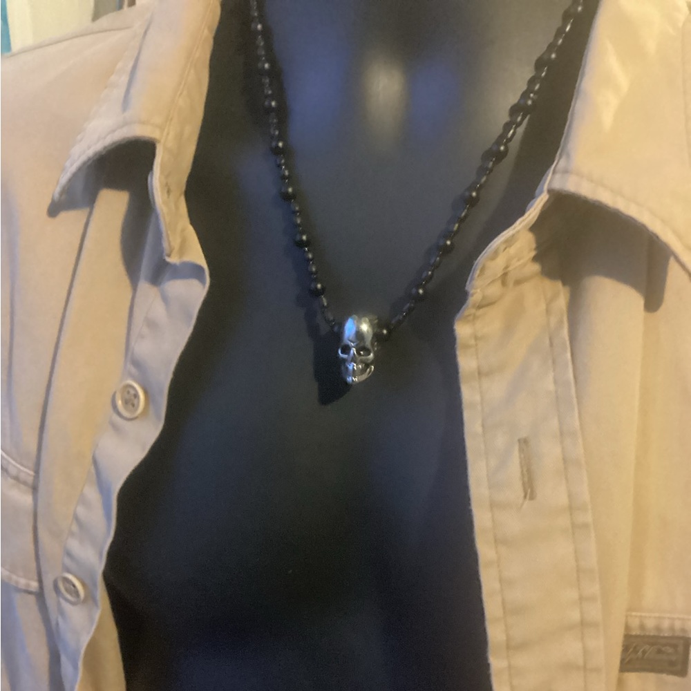 Men’s Stainless Steel Skeleton Necklace💀